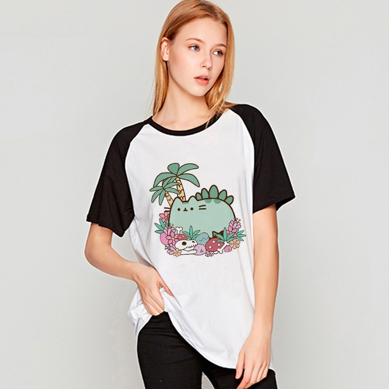 pusheen dinosaur shirt